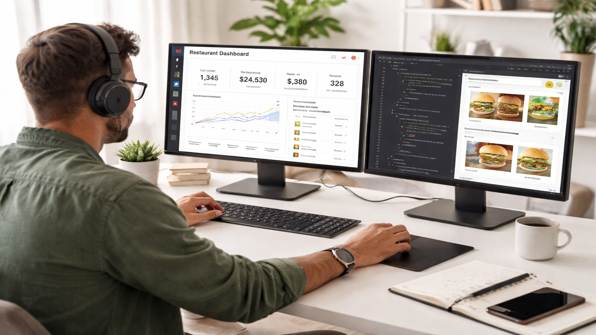 GroveX teamet arbejder med digitale restaurant systemer